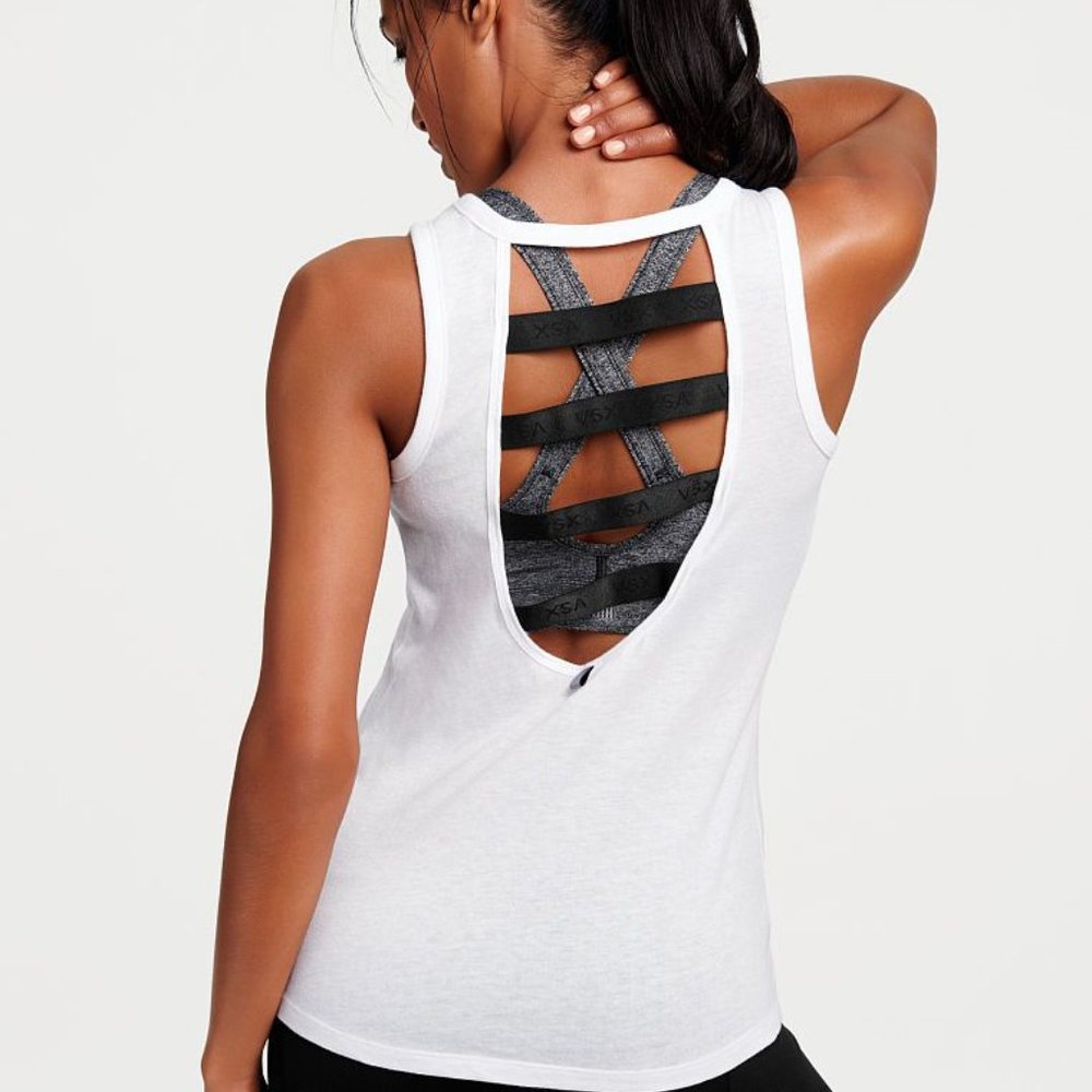 VS Sport Strappy Caged Elastic Back Workout Tank